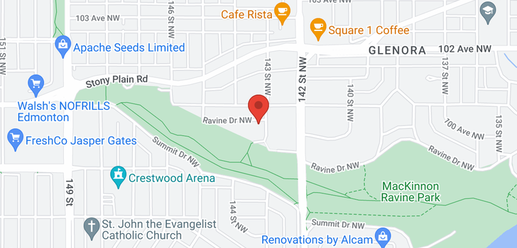 map of 10008 143 ST NW